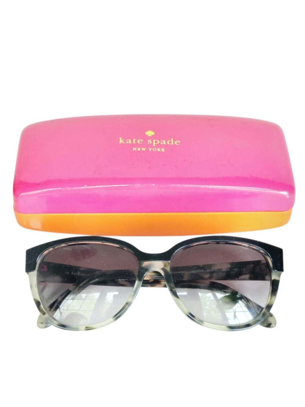 KATE SPADE Bridgit Gradient Gray Black Tortoise Sunglasses